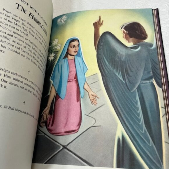 VTG 1955 "My Catholic Devotions" Catholic Manual of Prayers Leather Covers - Picture 11 of 16